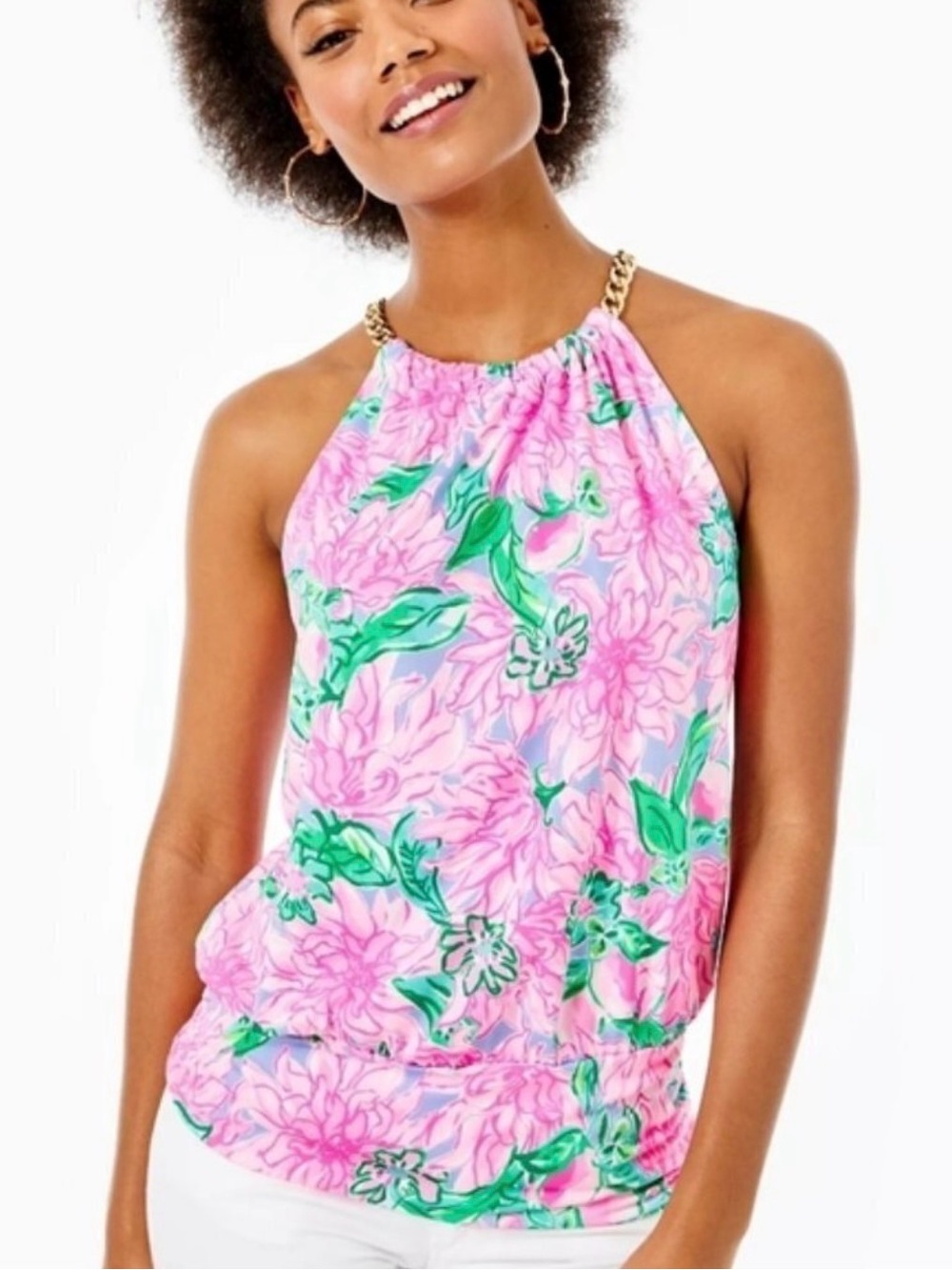 Lilly Pulitzer Bowen halter top Sz XS